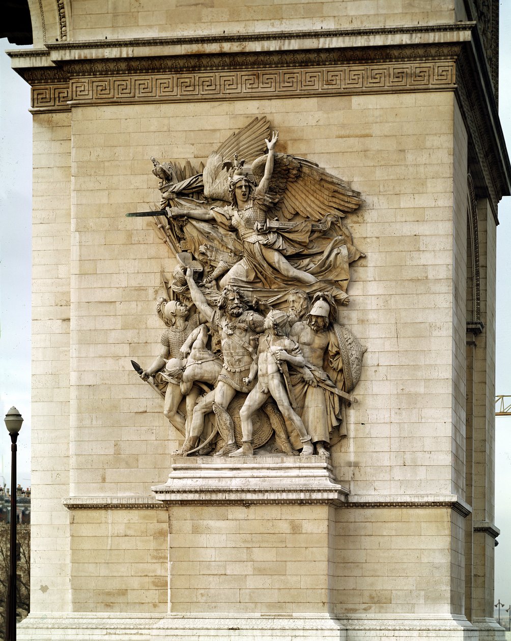 La Marseillaise, detalj fra den østlige siden av Triumfbuen, 1832-35 av Francois Rude