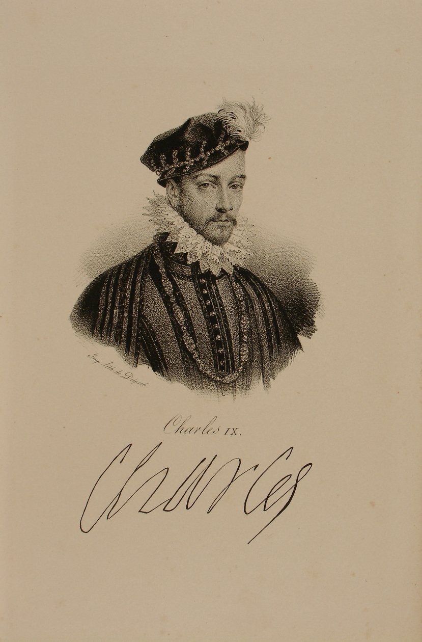 Karl IX (1550-1574) av Francois Seraphin Delpech