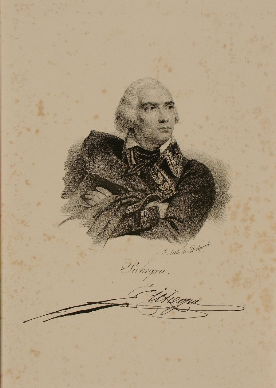 General Charles Pichegru (1761-1804) av Francois Seraphin Delpech