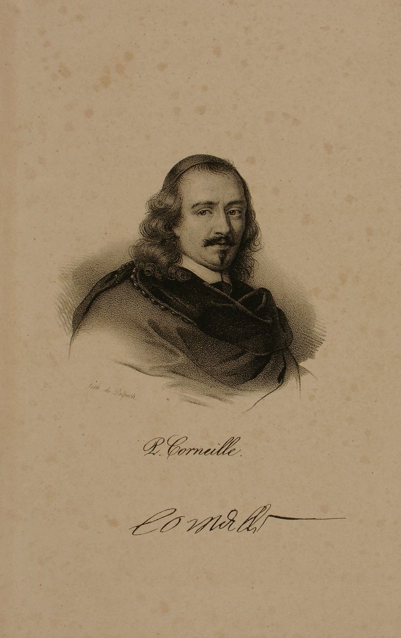 Pierre Corneille (1606-84) av Francois Seraphin Delpech