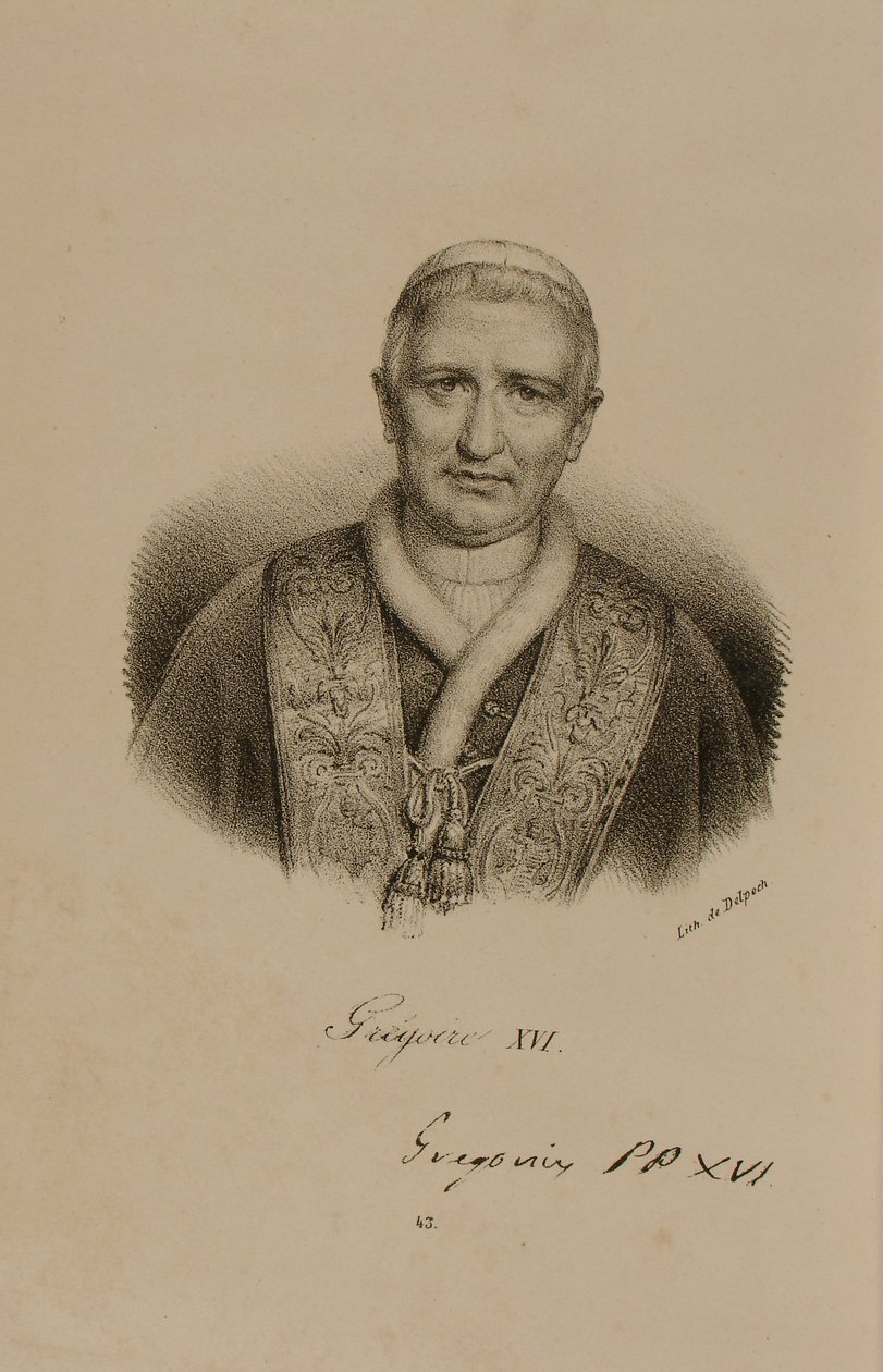 Pave Gregor XVI (1761-1846) av Francois Seraphin Delpech