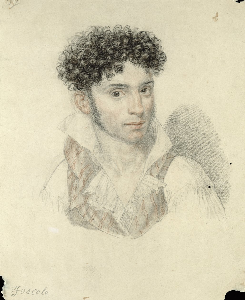 Portrett av Ugo Foscolo (1778-1827) av Francois Xavier Fabre