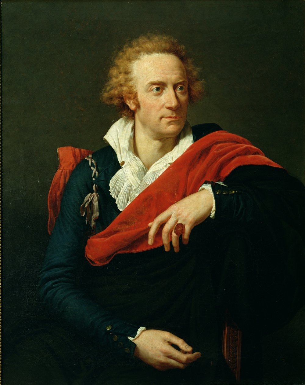 Portrett av Vittorio Alfieri (1749-1803) av Francois Xavier Fabre