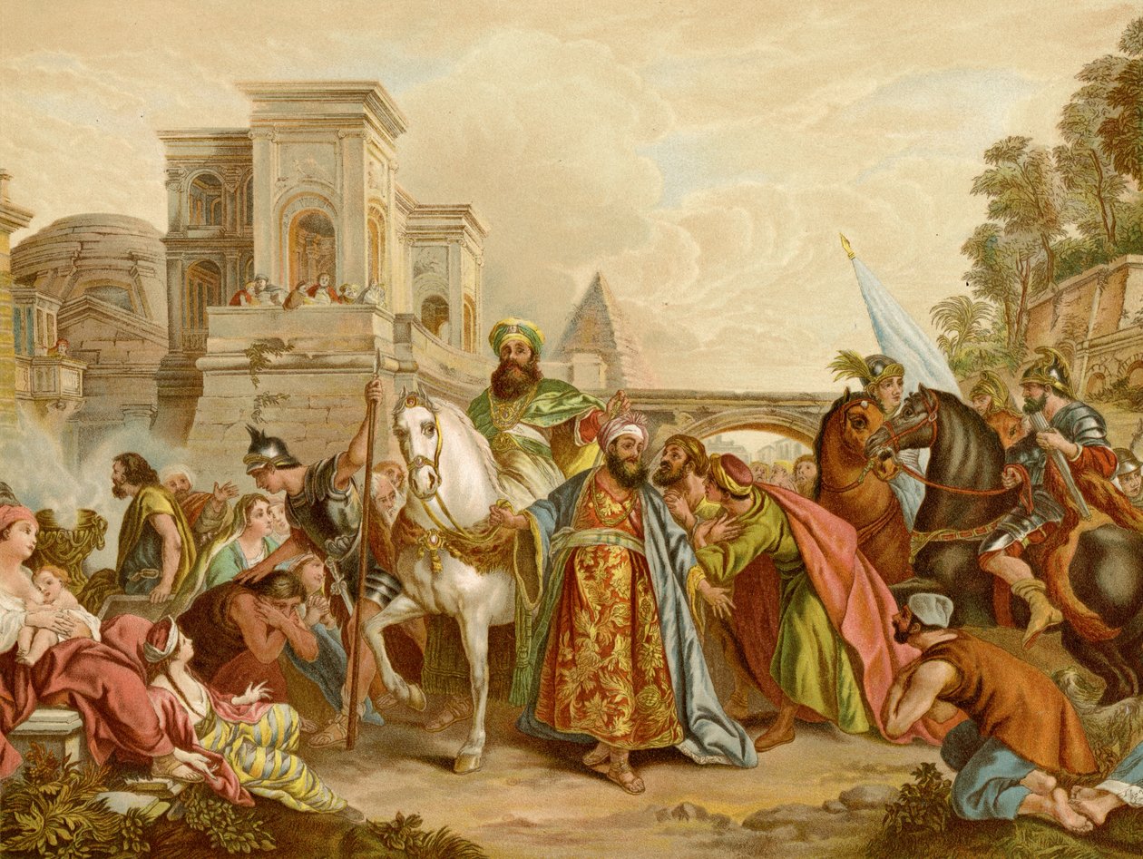 Mordekais triumf av Francois de after Troy