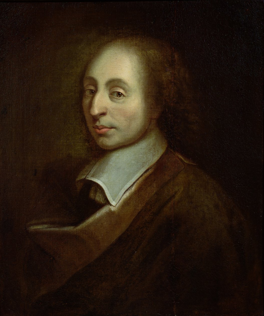 Blaise Pascal (1623-62) ca. 1691 av Francois the Younger Quesnel