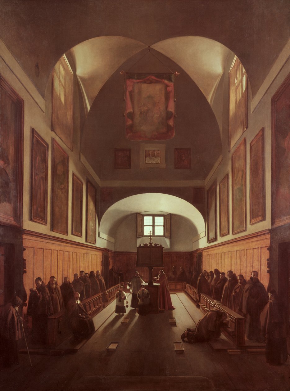 Koret til Kapusinerkirken, Roma av Francois Marius Granet