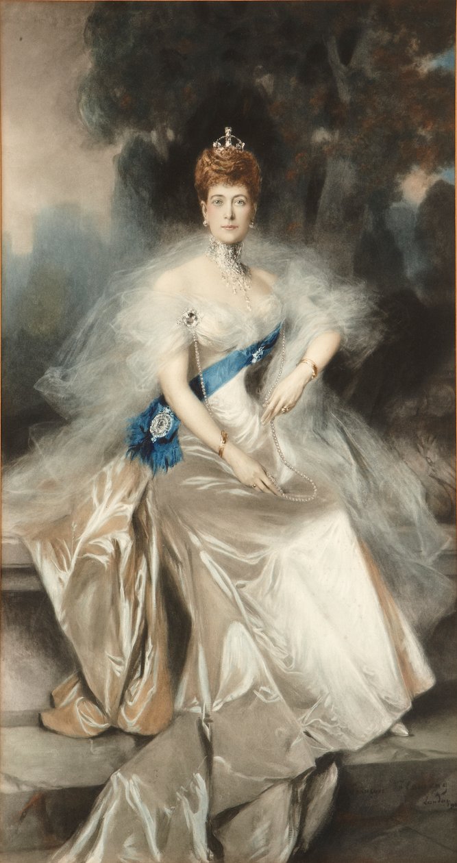 Dronning Alexandra av Francois (after) Flameng
