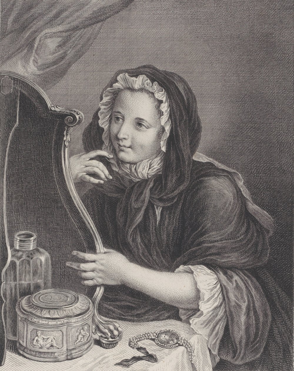 Den kokette enken, 1724. av Francois Bernard Lepicie