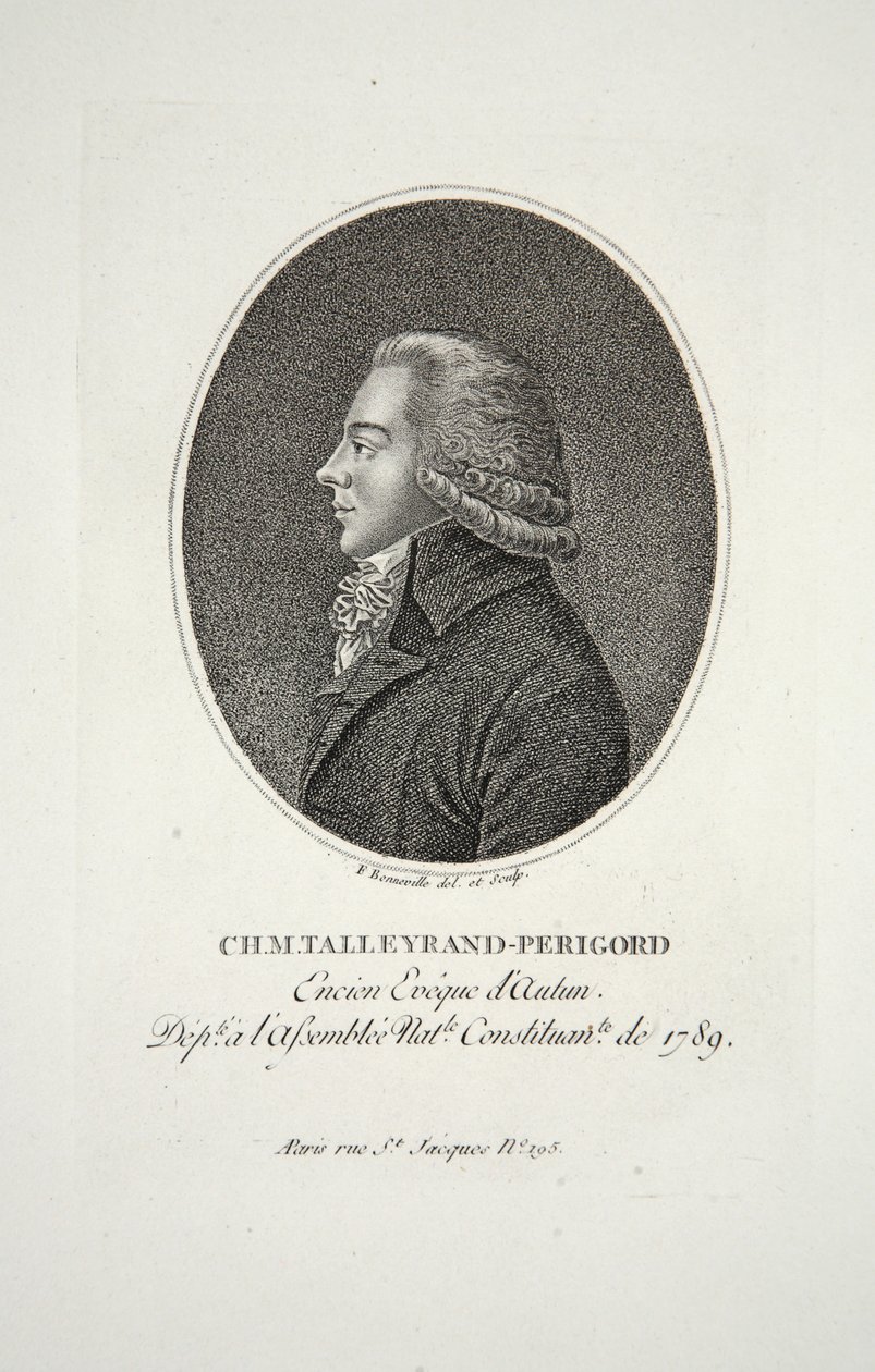 M.Talleyrand-Perigord, tidligere biskop av Autun, pub. 1791 av Francois Bonneville