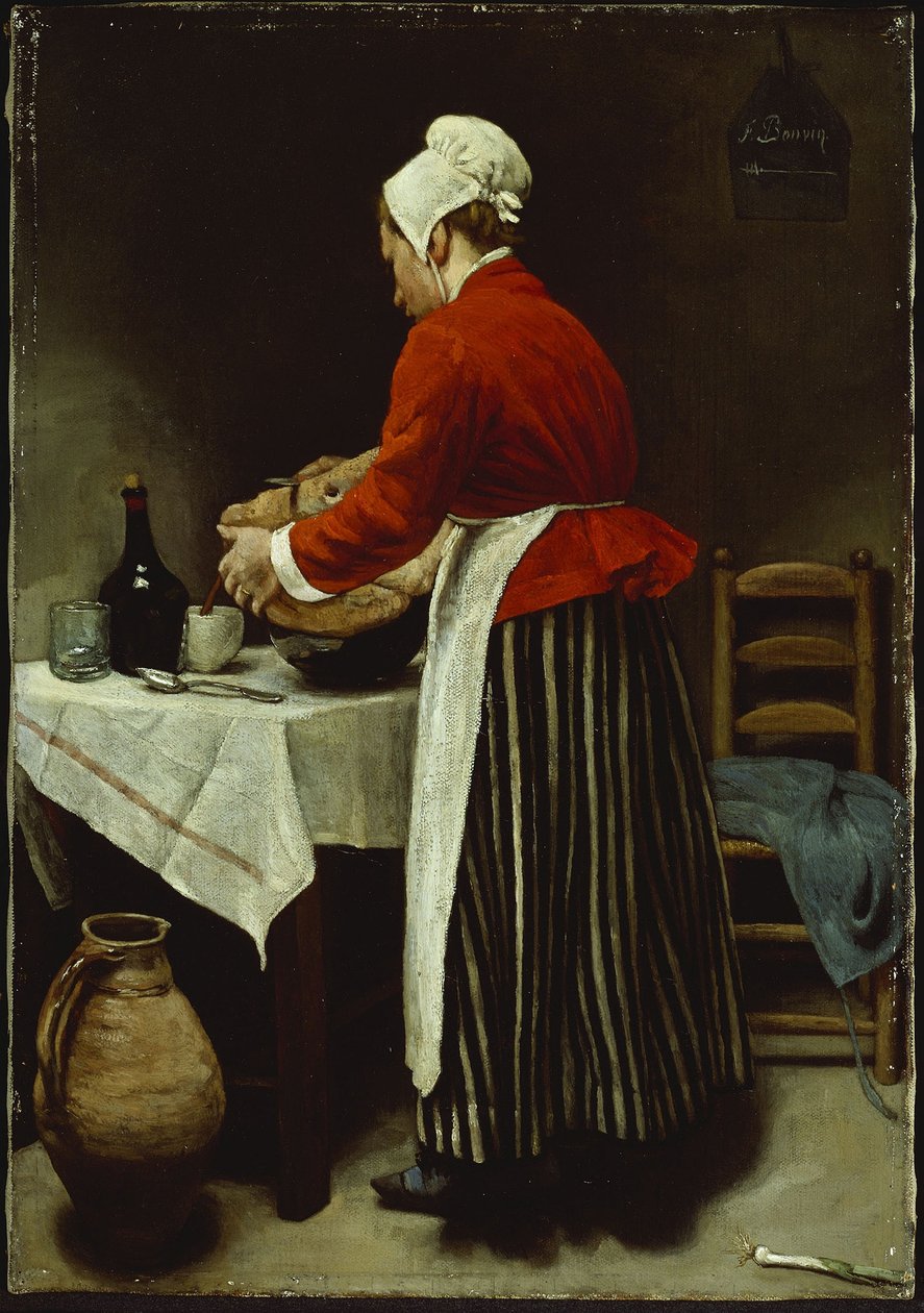 The Maid, ca. 1875 (olje på lerret) av François Bonvin