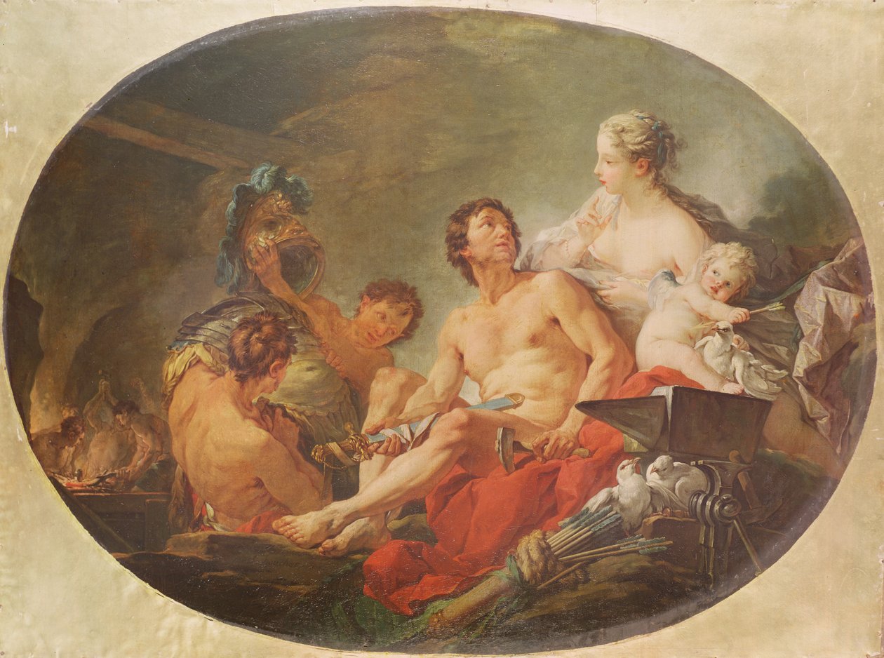 Støperiet til guden Vulcan av François Boucher