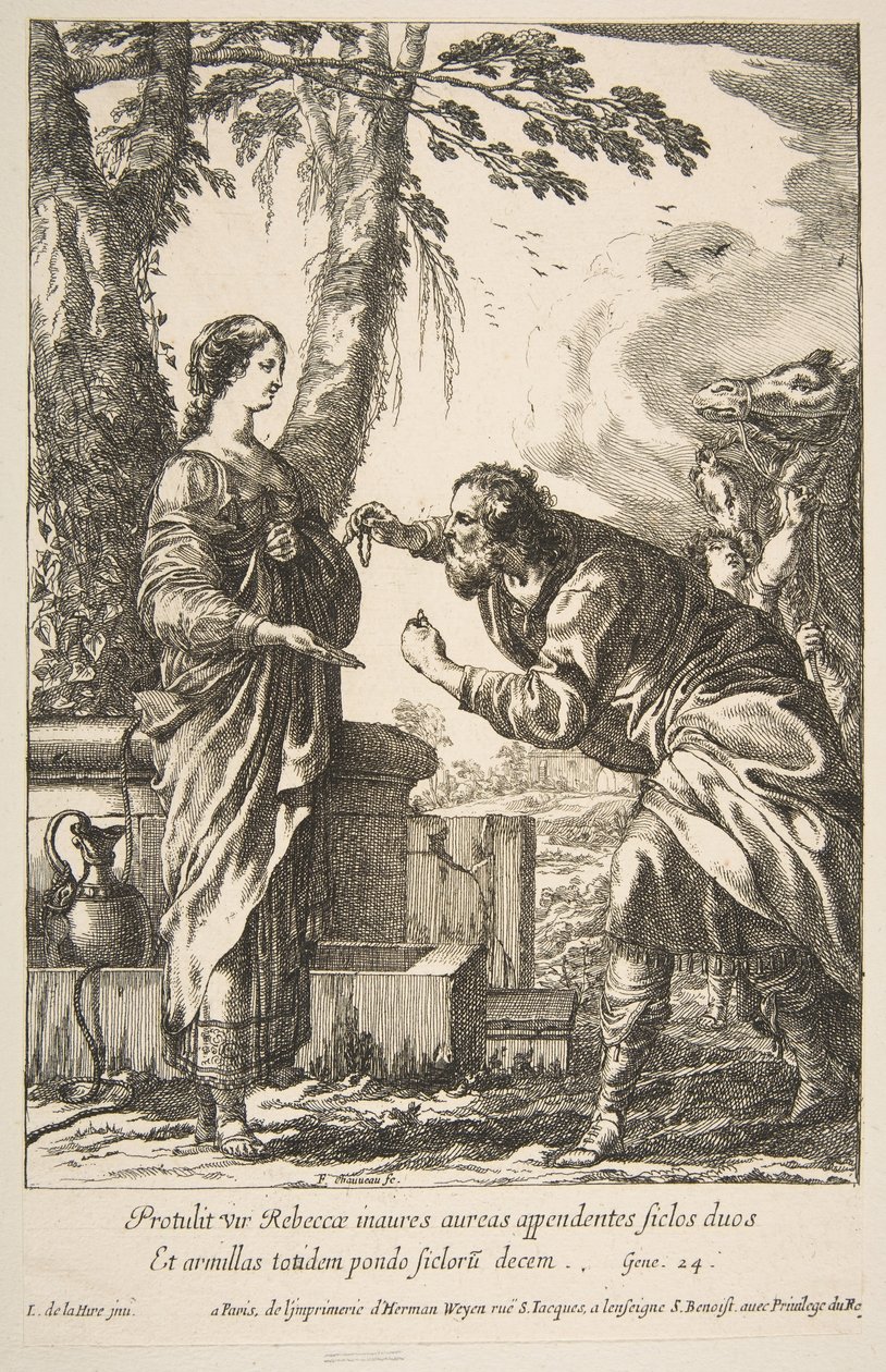 Rebecca og Eliezer. av Francois Chauveau