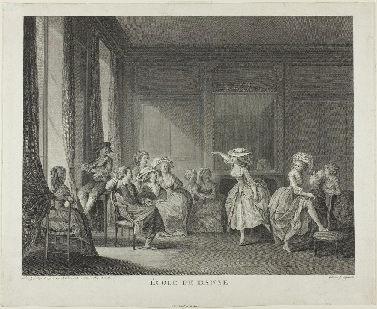 Danseskole av Francois Dequevauviller