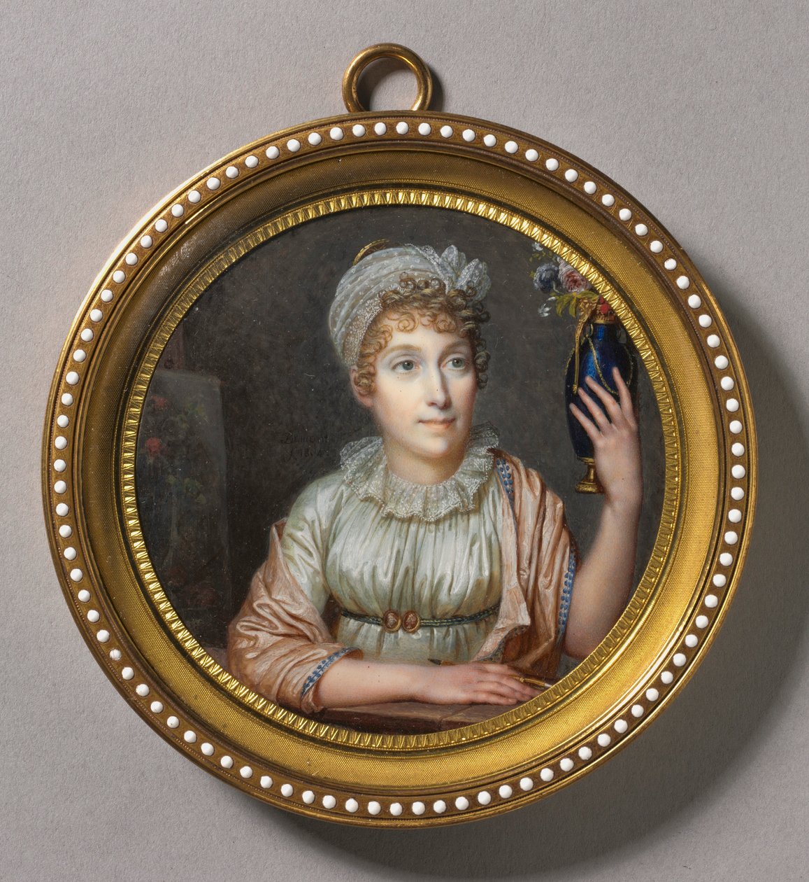 Portrett av Anne Vallayer-Coster, 1804. av Francois Dumont