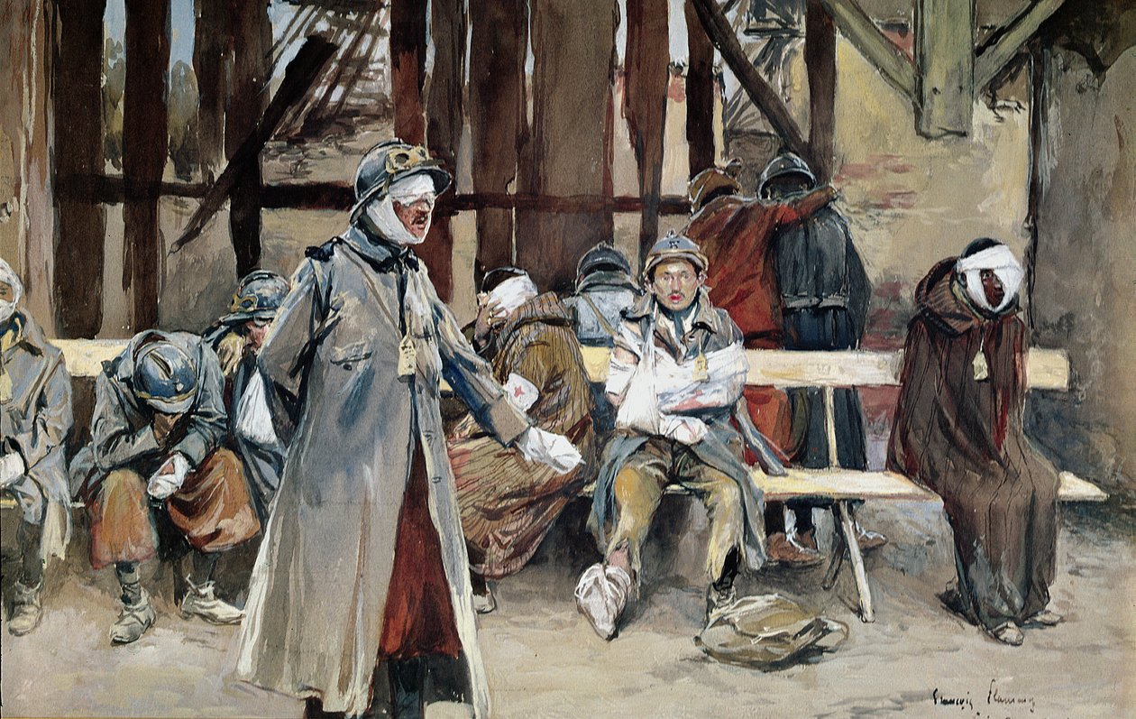 Landssykehuset, 1916 av Francois Flameng