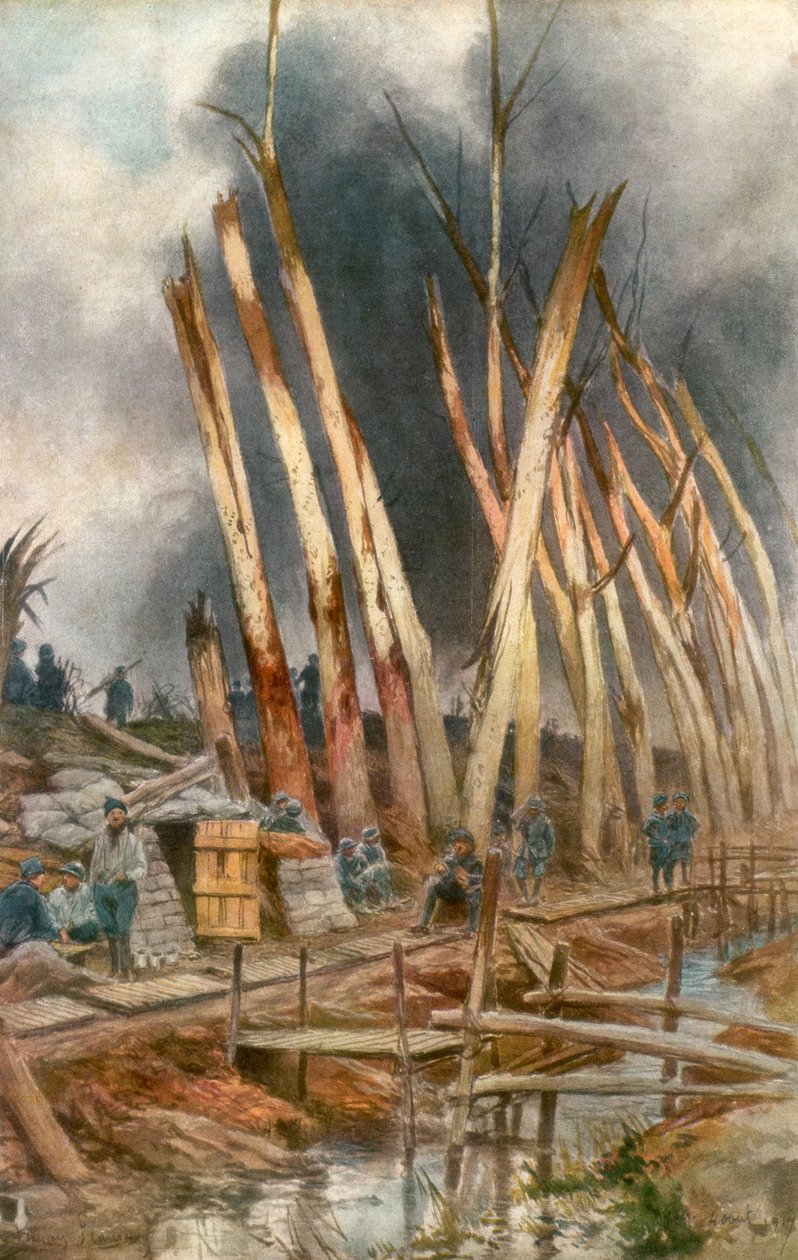 Ysers offensiv, 1917, 1926. av Francois Flameng