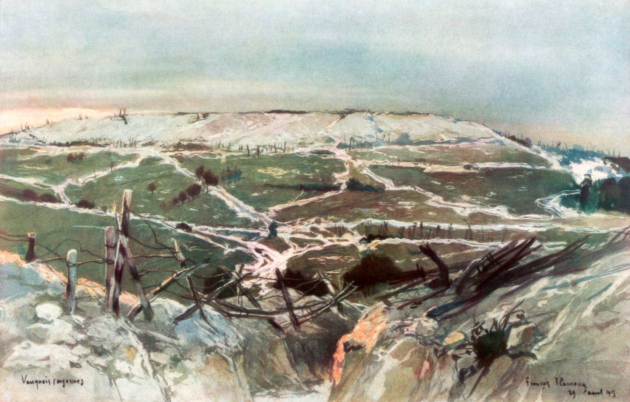 Vauquois, 29. august 1915, 1926. av Francois Flameng
