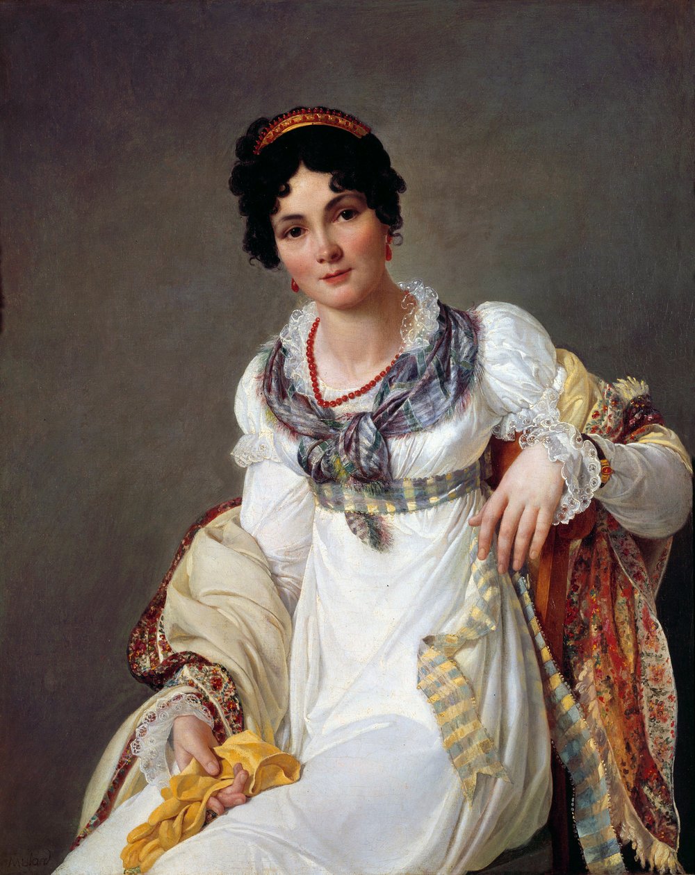 Portrett Av En Kvinne av Francois Henri Mulard