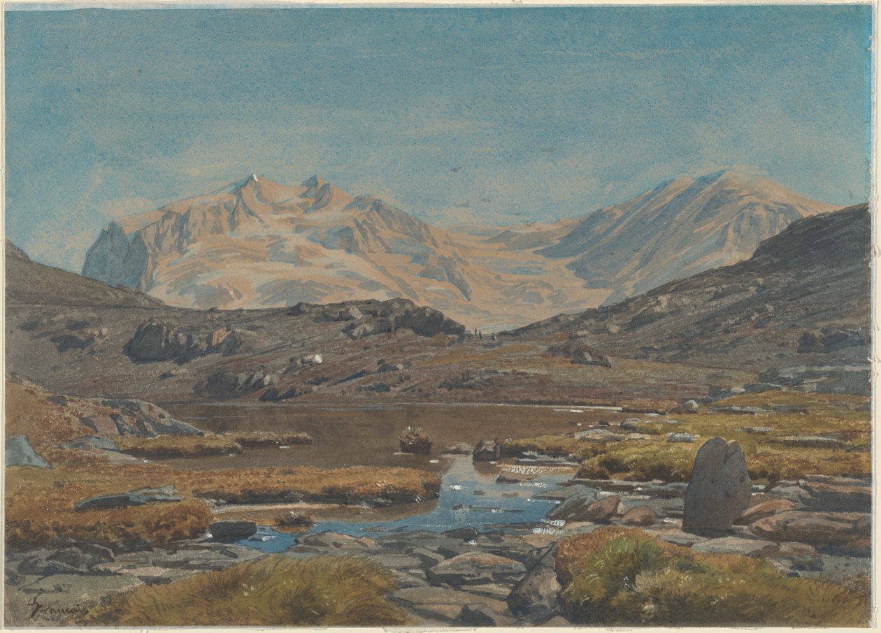 Fjelllandskap av Francois Louis Francais