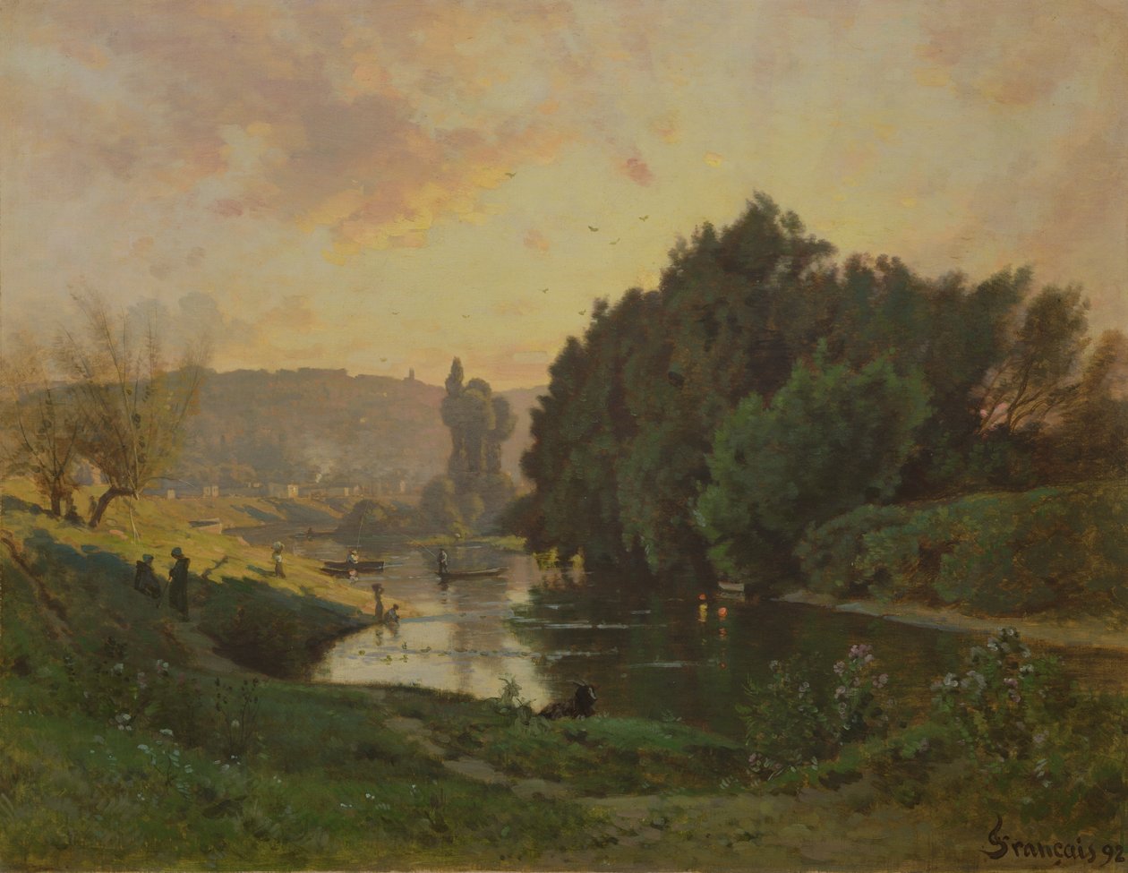 Scene av Bas-Meudon, 1892 av Francois Louis Francais