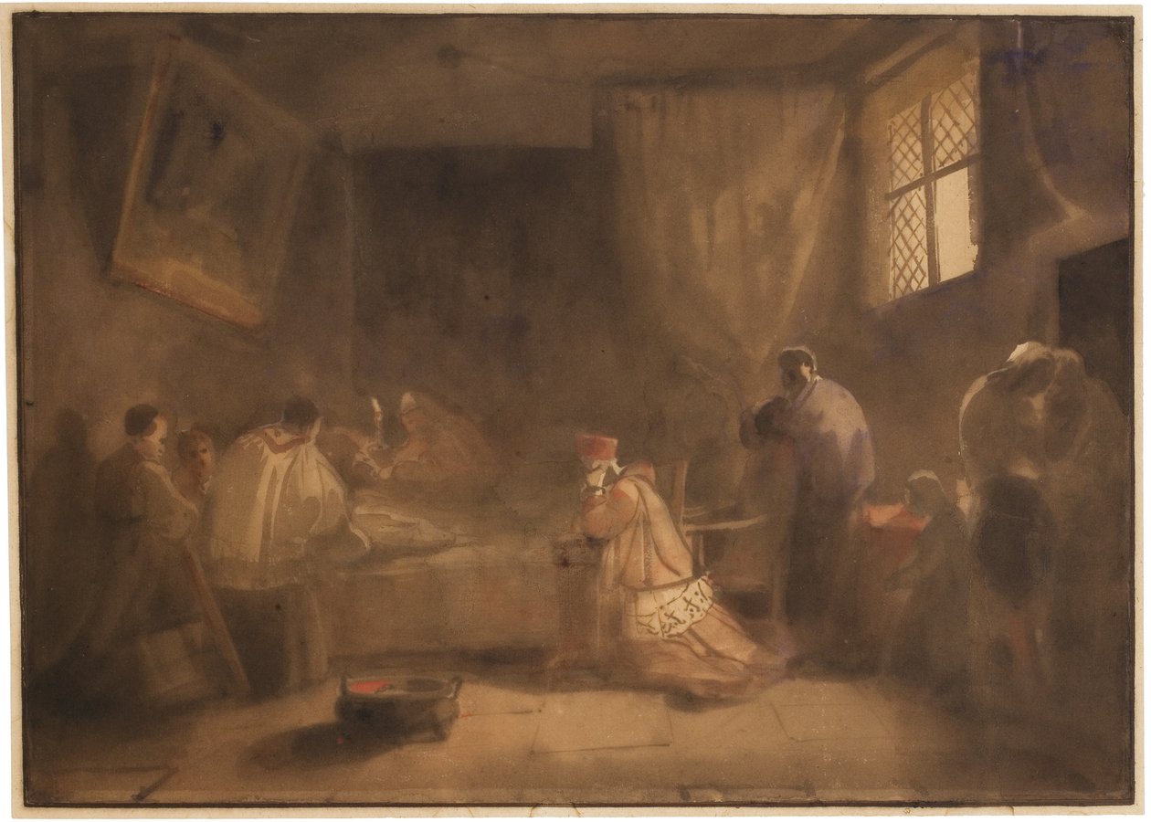 Poussins død av Francois Marius Granet