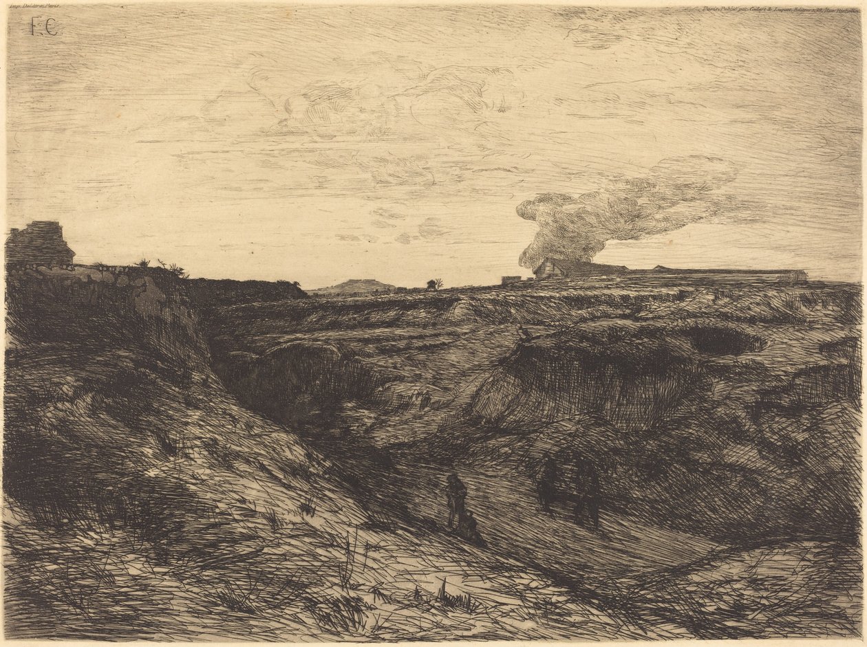 Steinbrudd nær Montmartre av Francois Nicolas Chifflart