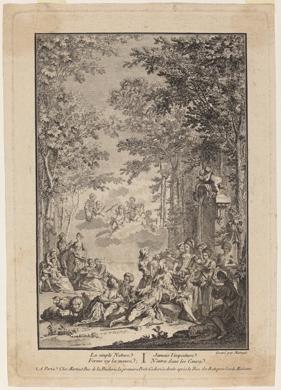 Den enkle naturen av Francois Nicolas Martinet
