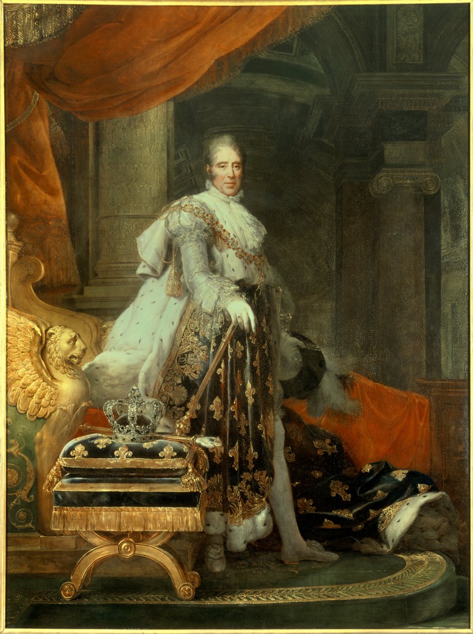Portrett av Charles X av Francois Pascal Simon Gerard
