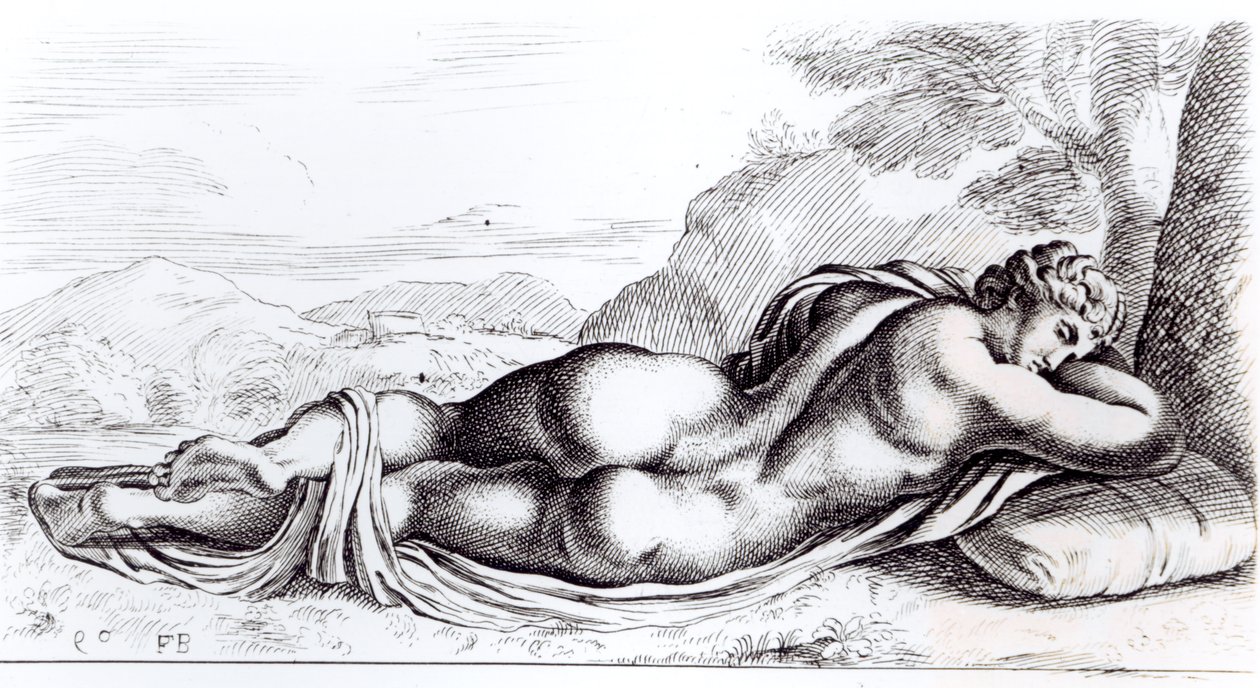 Hermafroditt i Borghesehagen, ca. 1653 av Francois Perrier