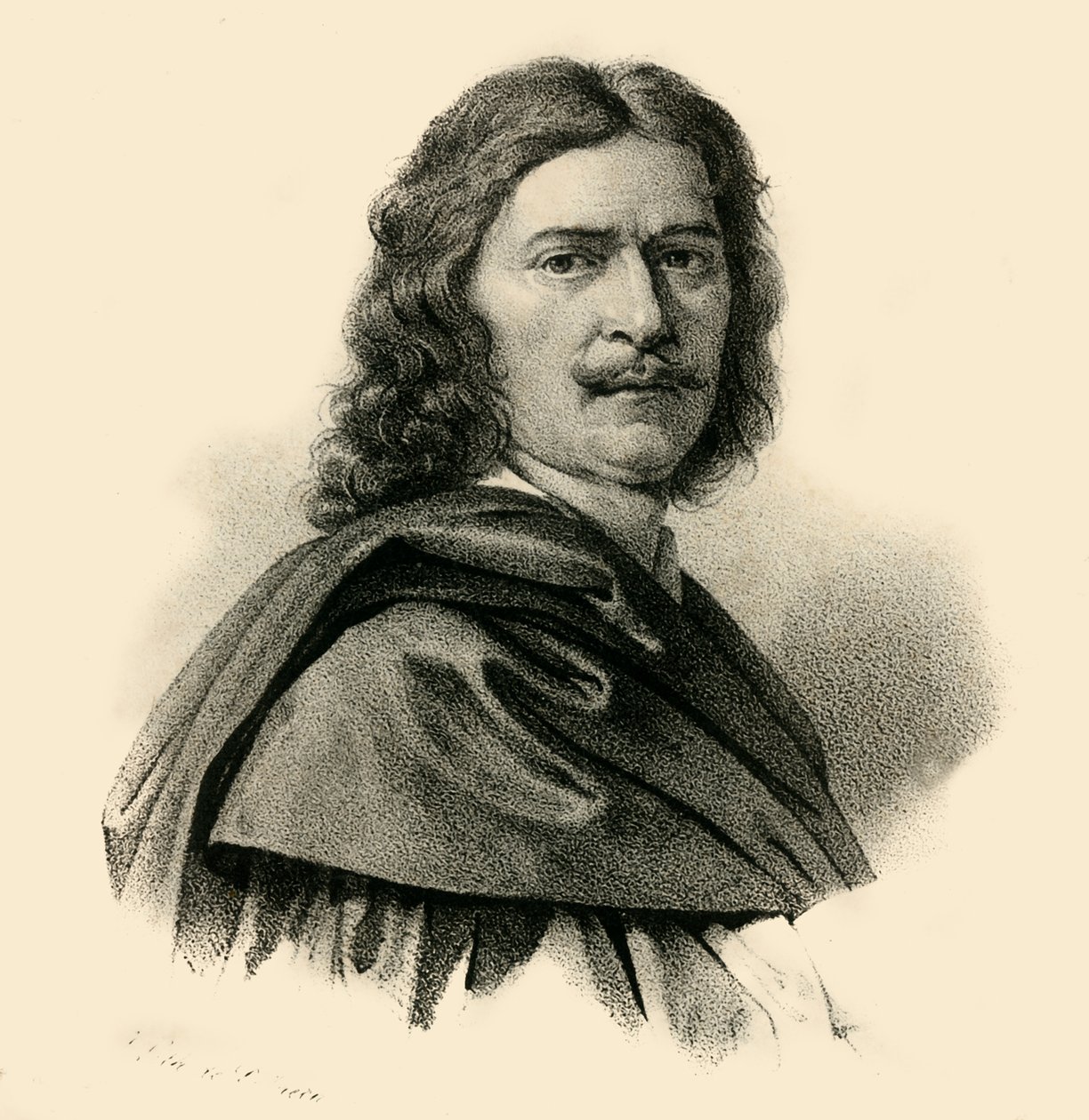 Nicolas Poussin, 1594-1665, c1830. av Francois Seraphin Delpech