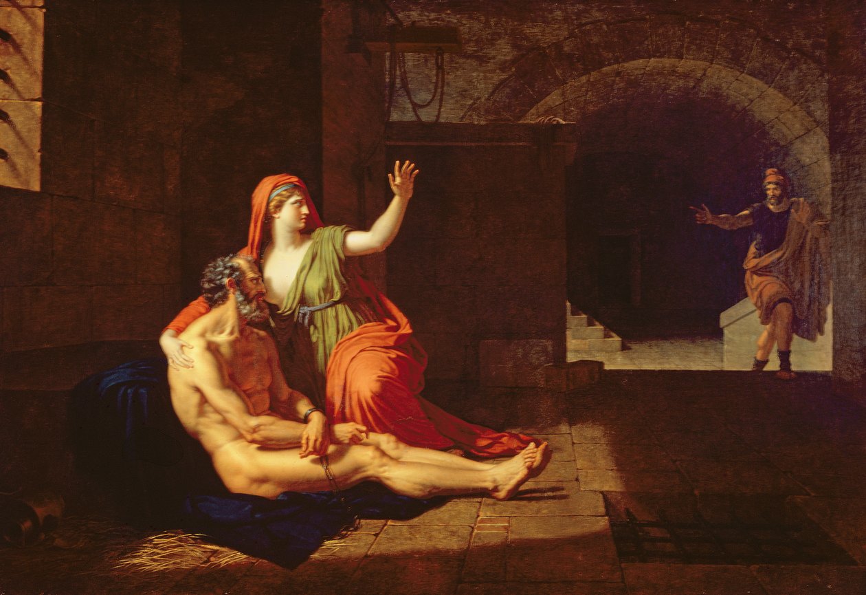 Romersk veldedighet (Cimon og Pero) 1800 av Francois Xavier Fabre