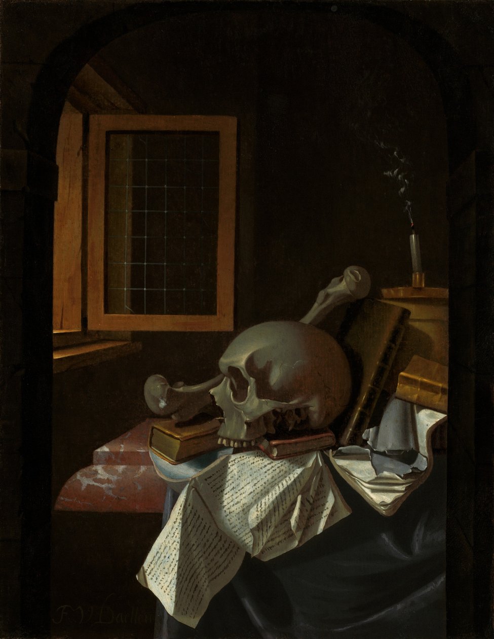 Vanity Still Life, ca. 1650 av Francois van Daellen