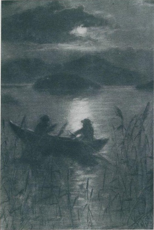 Natt på Cerknica -sjøen av Franjo Sterle