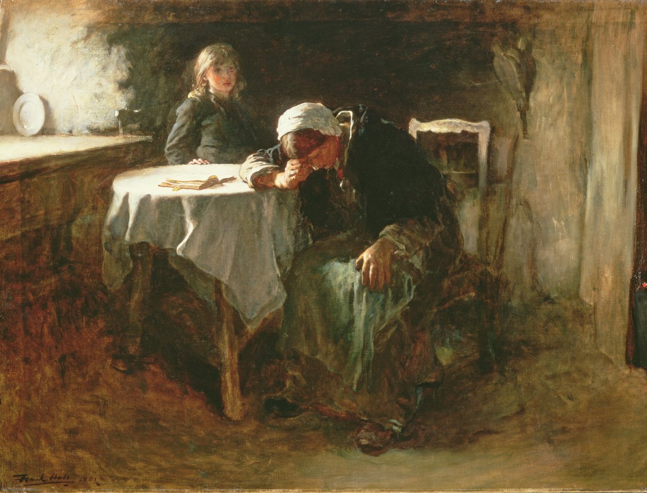 Fortvilelse, 1881 av Frank Holl