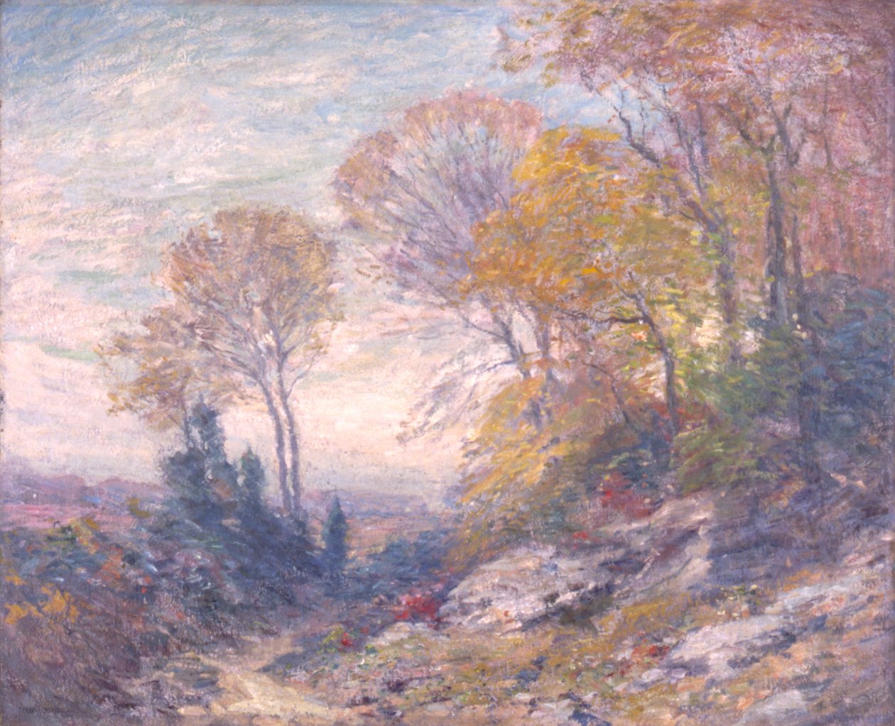 oktober morgen, ca. 1910. av Frank A. Bicknell