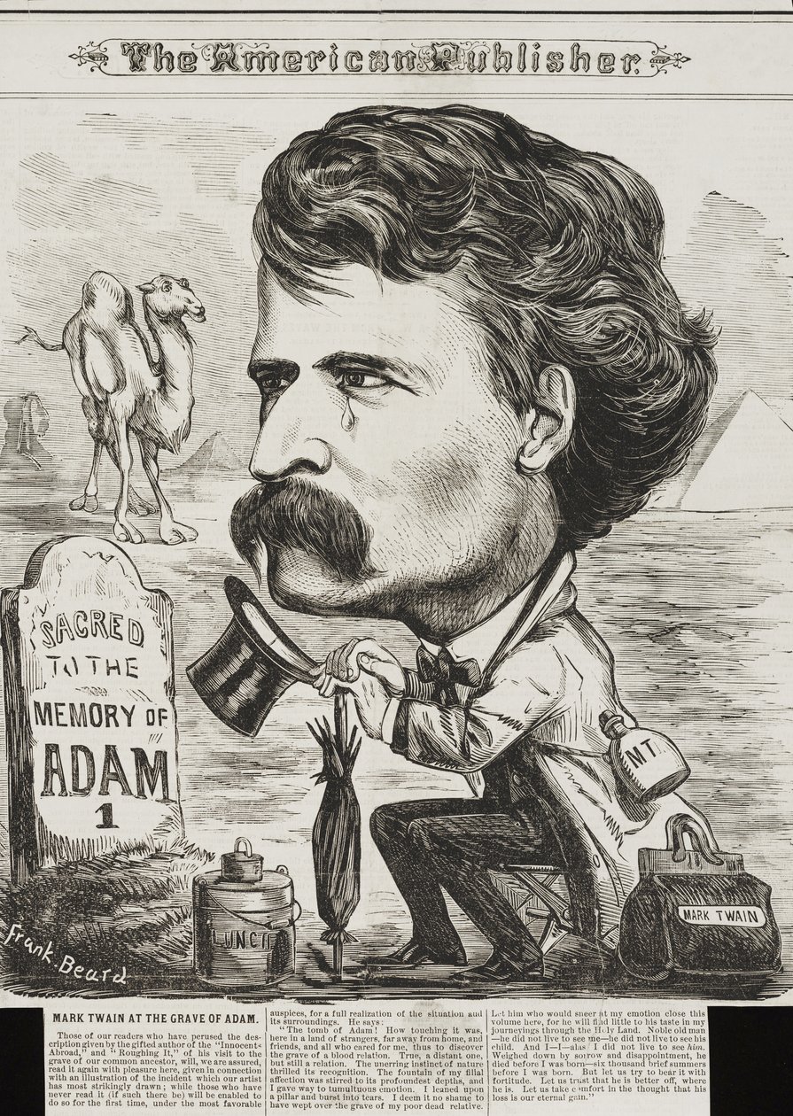 The American Publisher, pub. 1872 (litografi) av Frank Beard