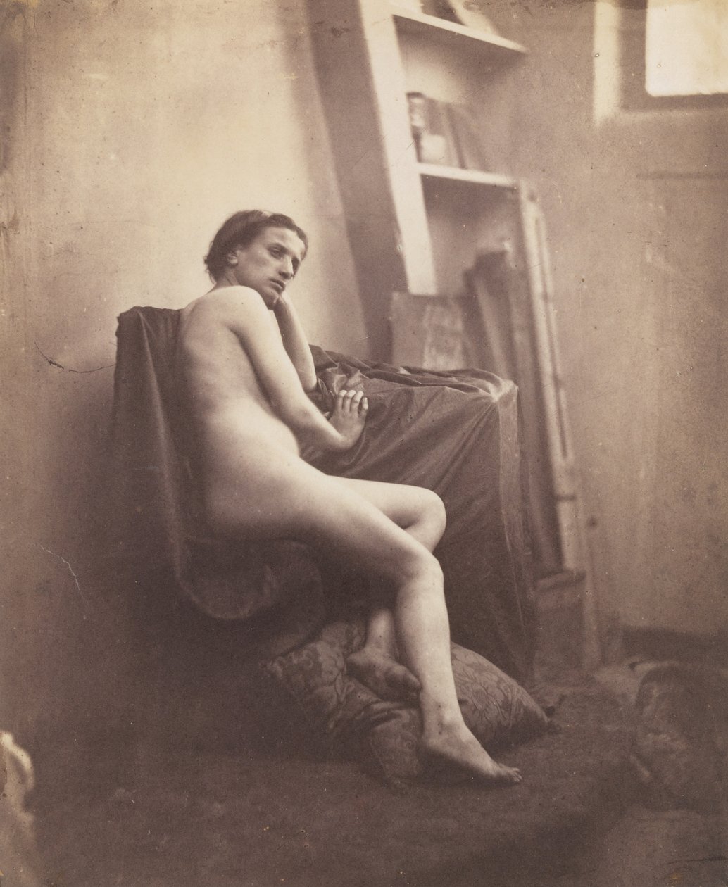 [Kvinne naken i studio], 1856-59. av Frank Chauvassaigne