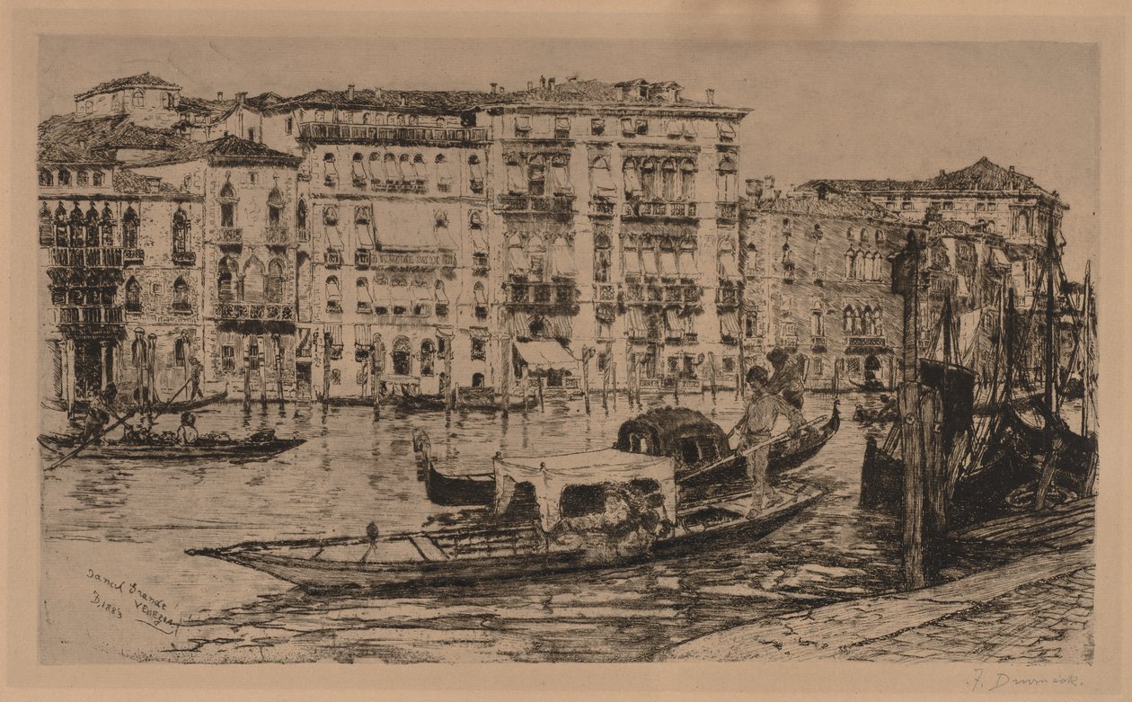 Canal Grande, Venezia av Frank Duveneck