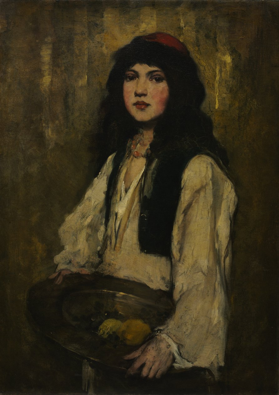 Den venetianske jenta, ca. 1880. av Frank Duveneck