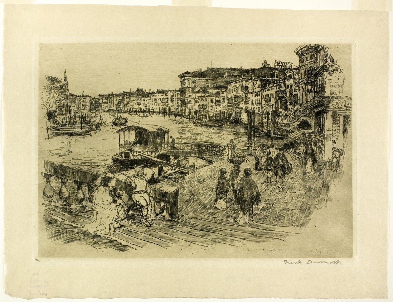 Utsikt over Canal Grande av Frank Duveneck