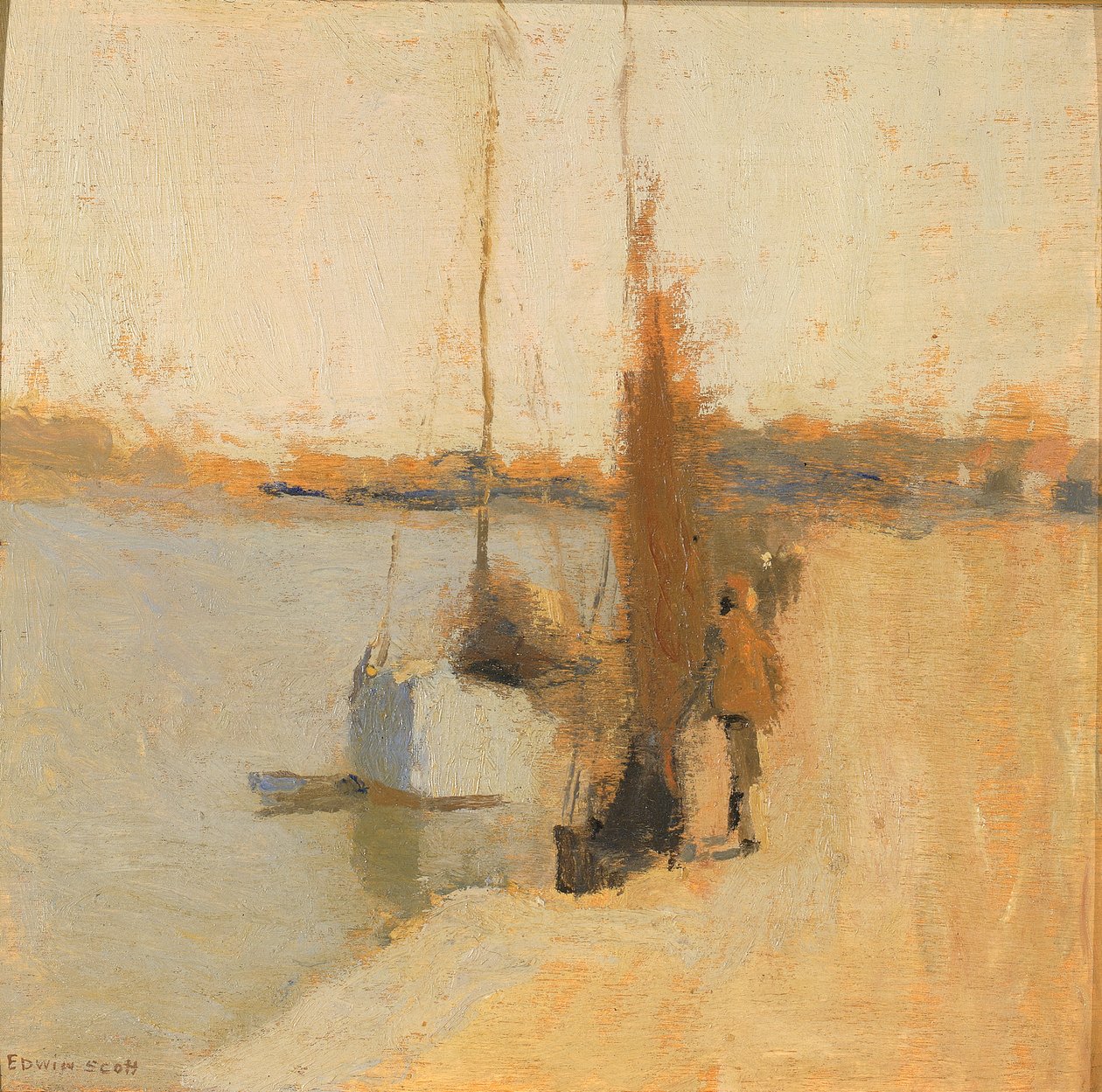 Fiskebåt, n.d. av Frank Edwin Scott
