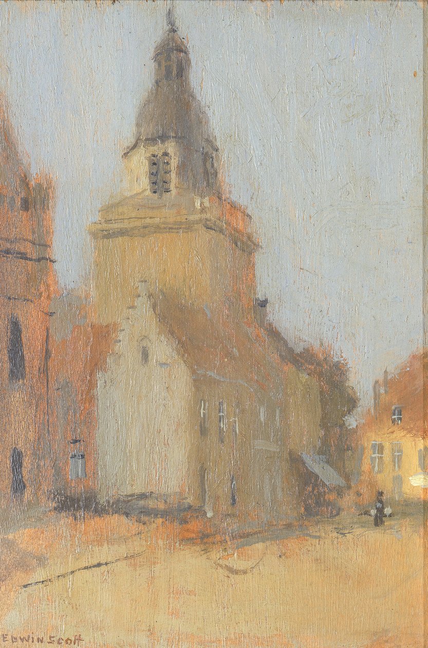 Bykirken, n.d. av Frank Edwin Scott