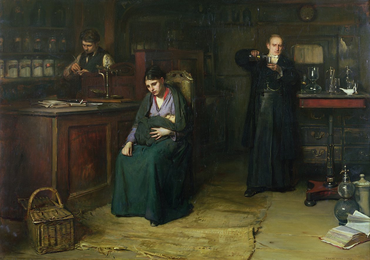 Doubtful Hope, 1875 (olje) av Frank Holl