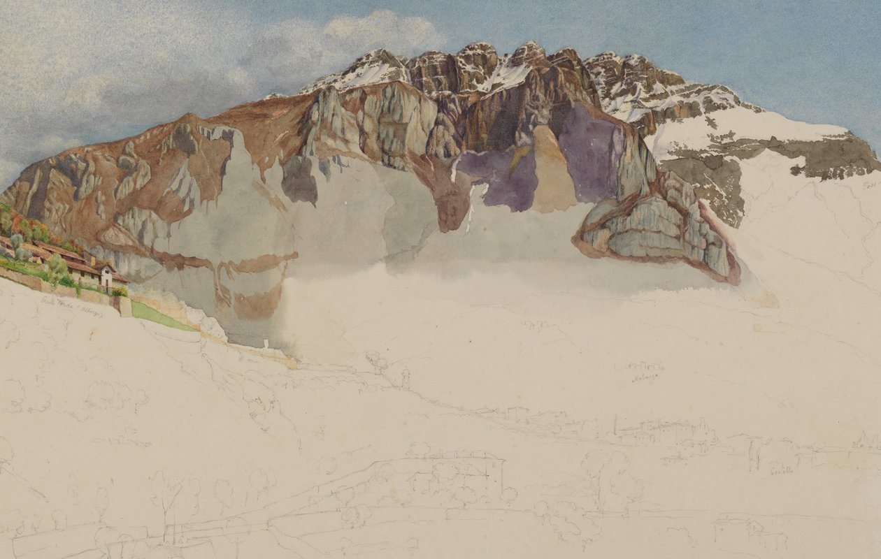 Fjelllandskap i Italia: Il Resegone, 1885. av Frank Randal