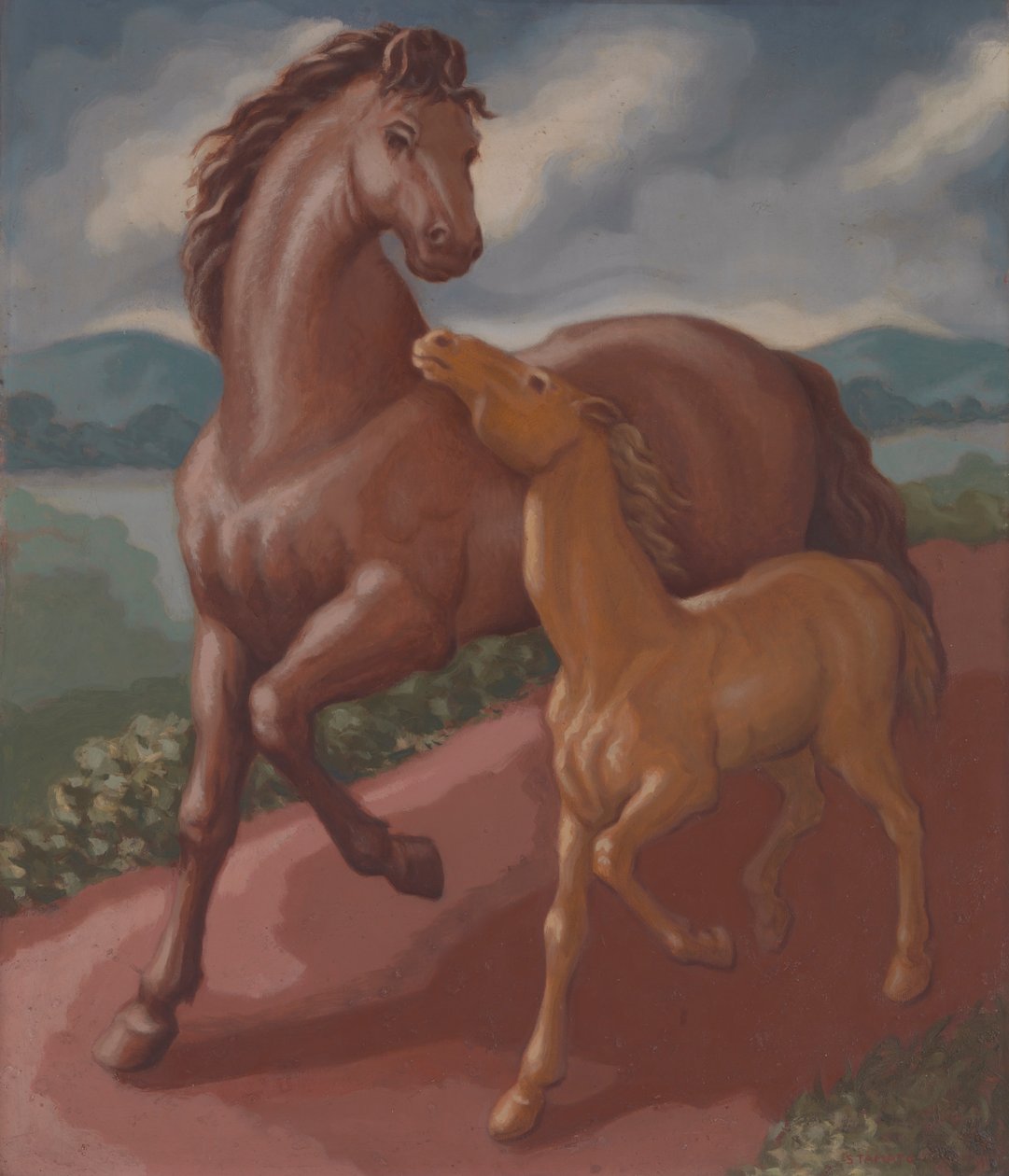 Filly og Colt, 1934. av Frank Stamato