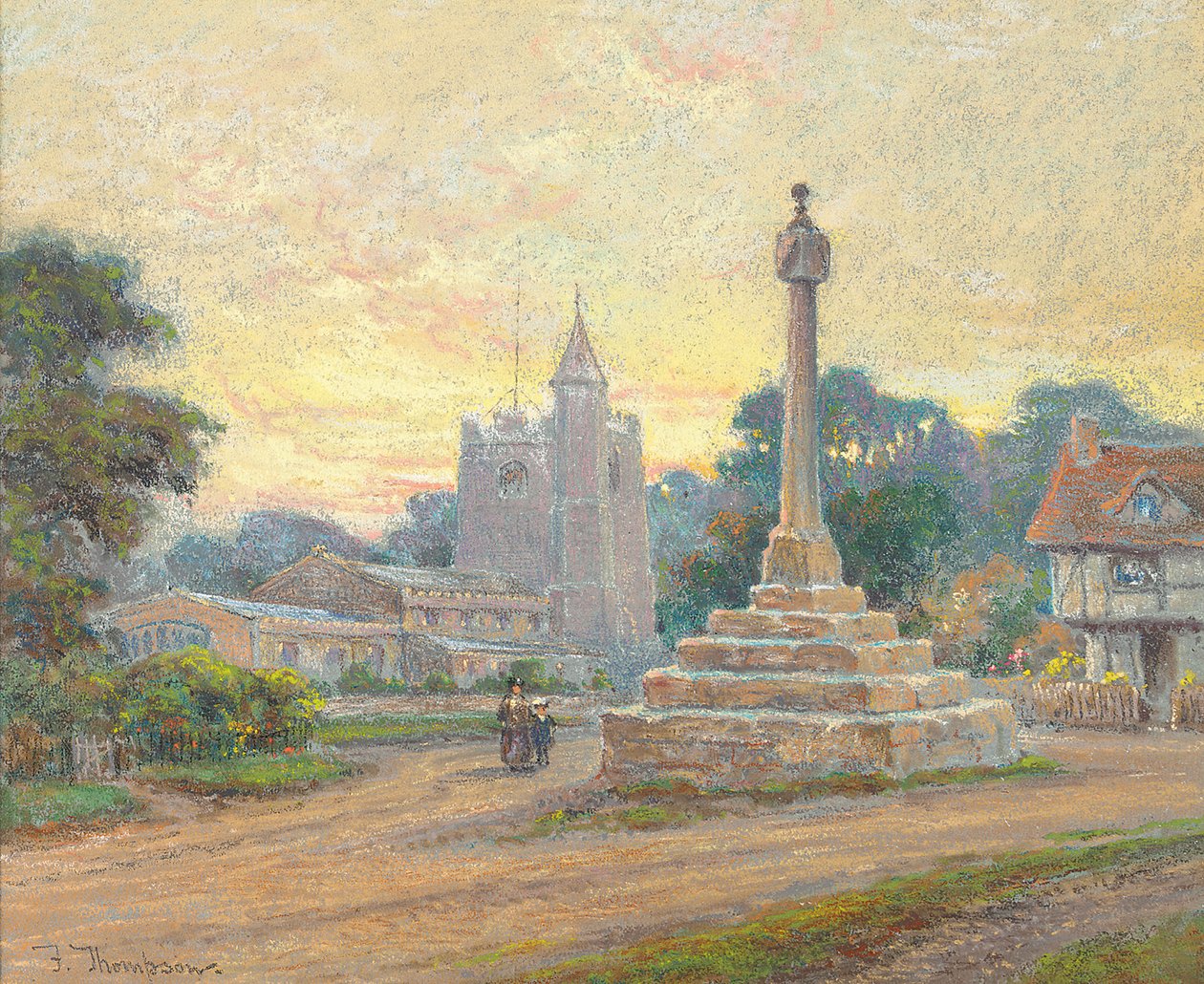 Ombersley Cross, Worcester, Dusk av Frank Thompson