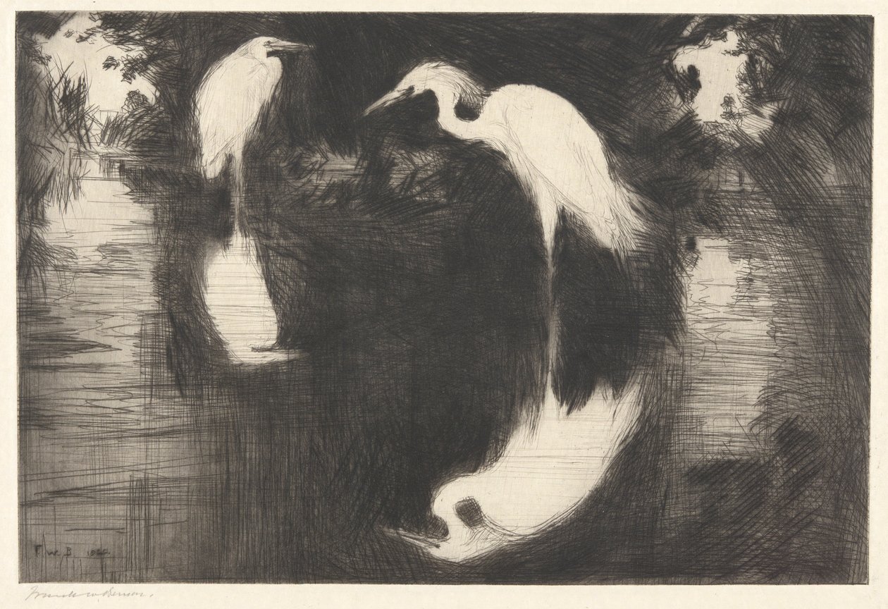 Dark Pool P. 189 Pub.St. av Frank Weston Benson