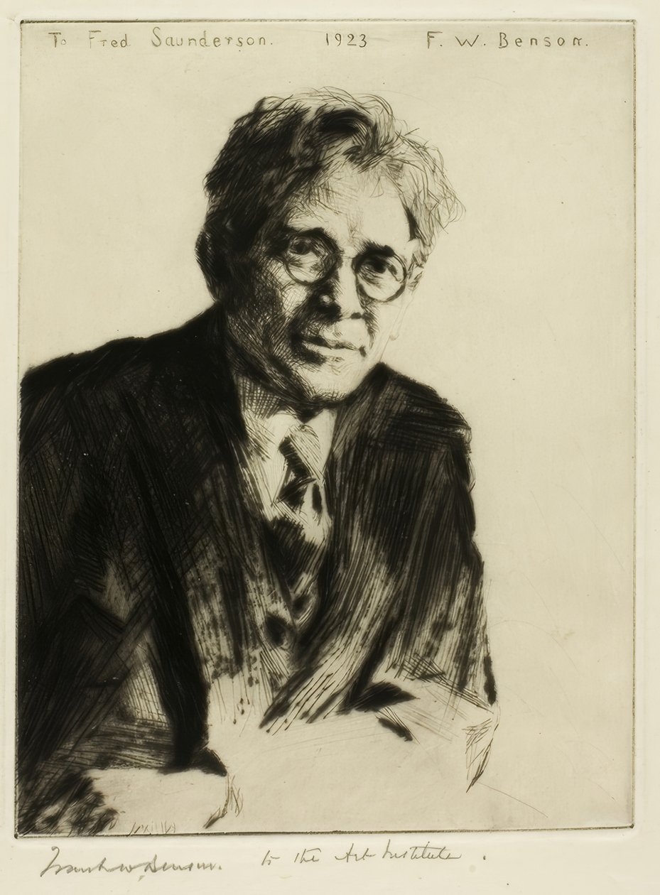 Portrett for Fred Saunderson av Frank Weston Benson