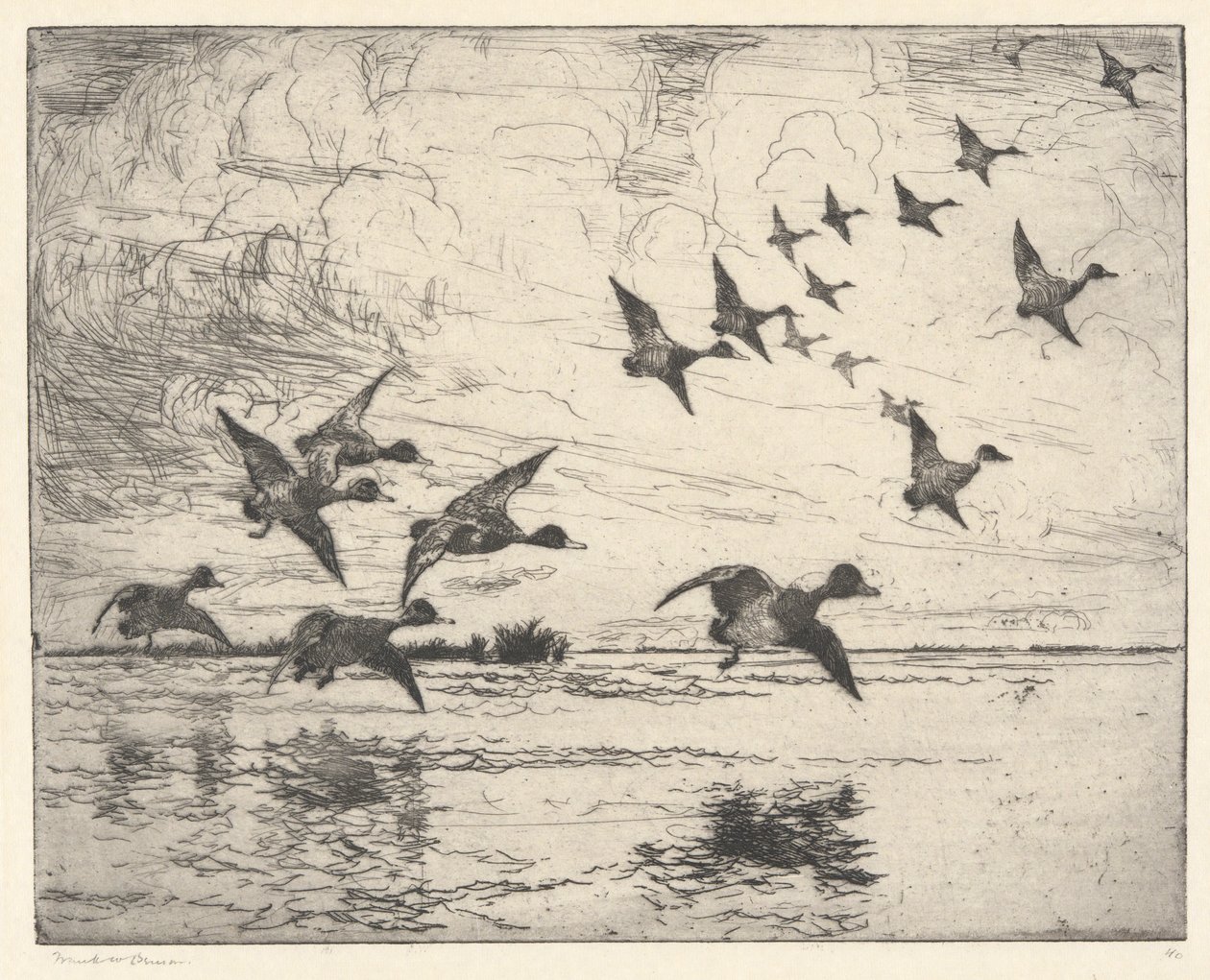 The Alarm P. 111 Pub. St. av Frank Weston Benson