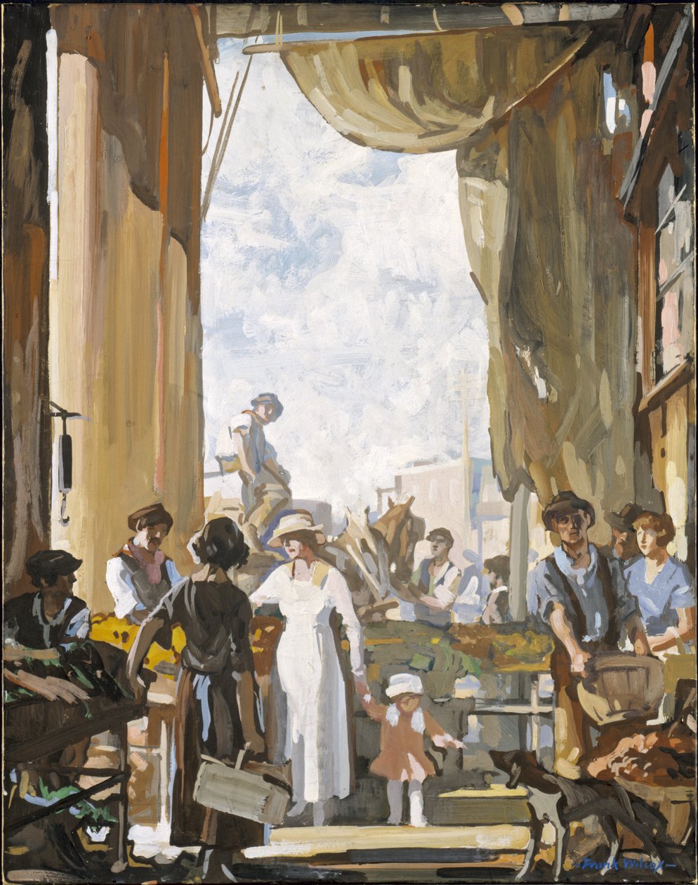 The Old Market, Cleveland av Frank Wilcox